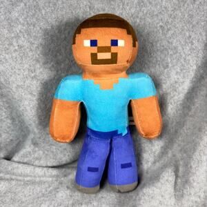 Minecraft Steve Plush Toy 10” Stuffed Doll Figure Mojang Video Game Toy Factory